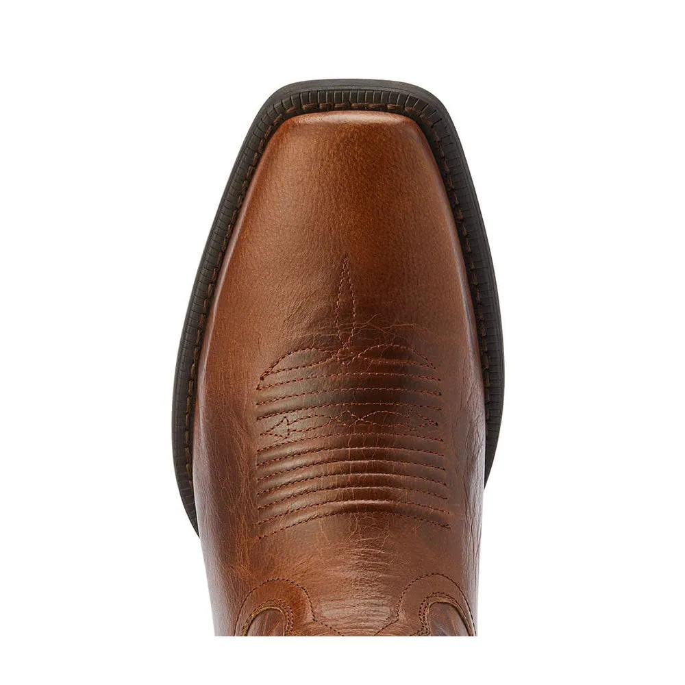 10042399 Ariat Men's Sport Boss Man Cowboy Boot - Rich Cognac