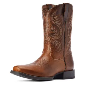 10042399 Ariat Men's Sport Boss Man Cowboy Boot - Rich Cognac