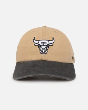 47 Brand Chicago Bulls 47 Clean Up Strapback Khaki