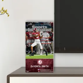 Alabama Crimson Tide: DeVonta Smith January 2021 Championship Commemorative Sports Illustrated Cover Mini Cardstock Cutout - Officially Licensed NCAA Stand Out