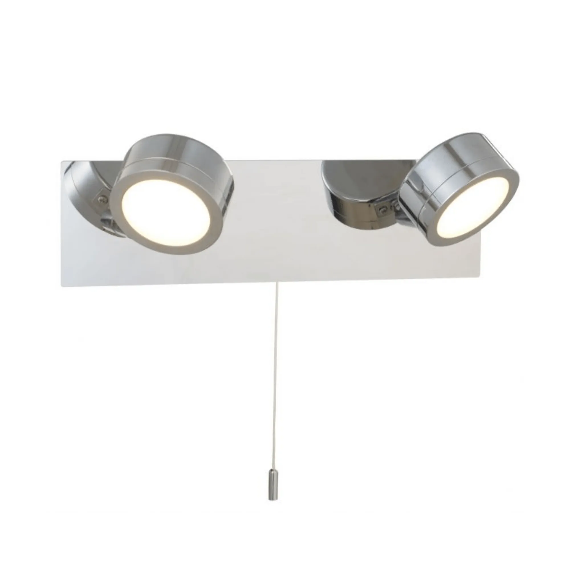 Aqua | 2 Light Bathroom Over Mirror Light IP44 | Polished Chrome