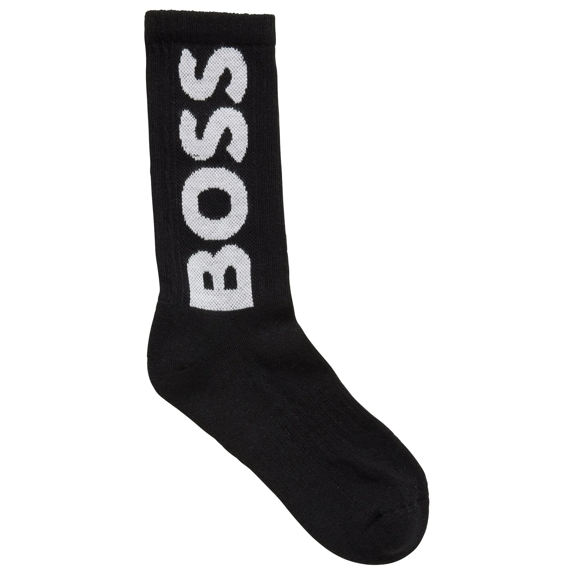 Boss Single Pack QS Rib Logo Sport Socks - Black