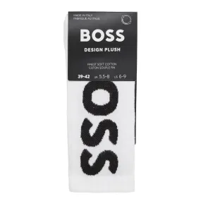 Boss Single Pack QS Rib Logo Sport Socks - White