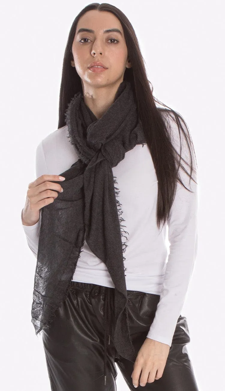 Cashmere Love Scarf - Charcoal Grey