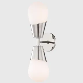 Double Minimalist Orb Wall Light | Assorted Finishes