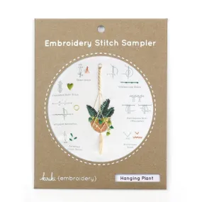 Embroidery Sampler Kit: Hanging Plant | Beginner