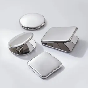 Foldable Double-sided Stainless Steel Cosmetic Mirror