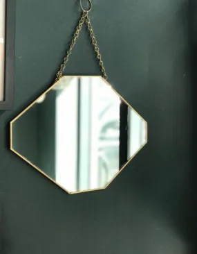 Gold Framed Octagonal Mirror