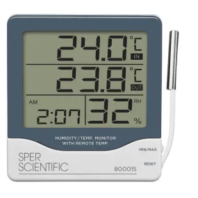 Humidity/Temperature Monitor with Remote Temperature Sensor